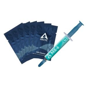 ARCTIC – Arctic MX-6 Thermal Compound 4g Syringe & 6x MX Cleaner Wipes