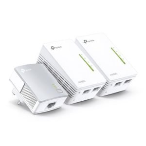 TP-LINK – TP-LINK (TL-WPA4220T KIT) 300Mbps AV600 Wireless N Powerline Adapter Triple Kit