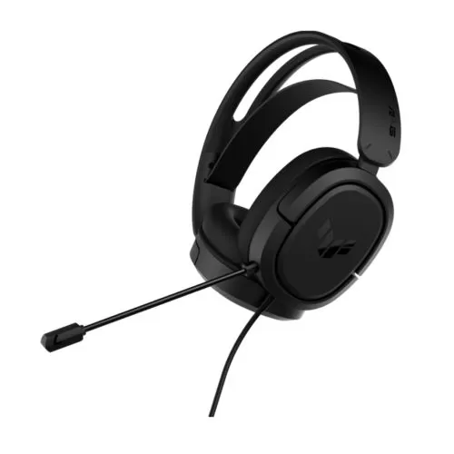 ASUS - Asus TUF Gaming H1 7.1 Lightweight Gaming Headset, 3.5mm Jack, Surround Sound, Deep Bass, Black