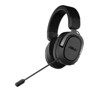 ASUS – Asus Gaming H3 Wireless Gaming Headset, USB-C (USB-A Adapter), Boom Mic, Surround Sound, Deep Bass, Fast-cooling Ear Cushions, Gun Metal