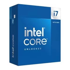 INTEL – Intel Core i7-14700K CPU, 1700, 3.4 GHz (5.6 Turbo), 20-Core, 125W (253W Turbo), 10nm, 33MB Cache, Overclockable, Raptor Lake Refresh, NO HEATSINK/FAN