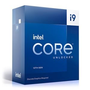 INTEL – Intel Core i9-13900KF CPU, 1700, 3.0 GHz (5.8 Turbo), 24-Core, 125W (253W Turbo), 10nm, 36MB Cache, Overclockable, Raptor Lake, No GRaphics, NO HEATSINK/FAN