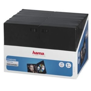 HAMA – Hama DVD/Blu-Ray Jewel Cases x30, Black