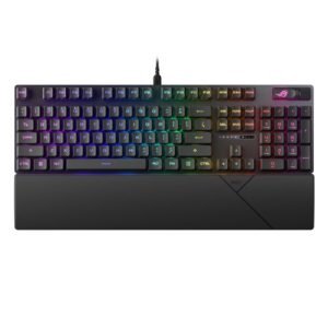 ASUS – Asus ROG STRIX SCOPE II RX Red Mechanical RGB Gaming Keyboard, ROG RX Red Switches, IP57, Sound Dampening, PBT Keycaps, Intuitive Controls