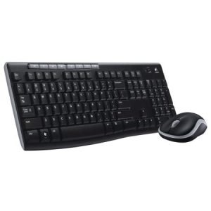 LOGITECH – Logitech MK270 Wireless Keyboard and Mouse Desktop Kit, USB, Spill Resistant