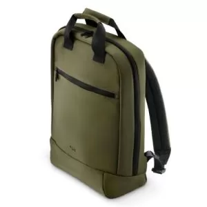 HAMA - Hama Ultra Lightweight Laptop Backpack, Up to 16.2", Padded Compartment, Front Pocket, Trolley Strap, Water-Repellent, Eco-Friendly, Olive Green