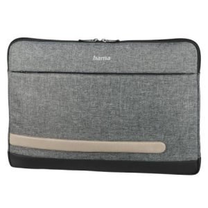 HAMA – Hama Terra Laptop Sleeve, Up to 13.3″, Padded Compartment, Front Pocket, Grey