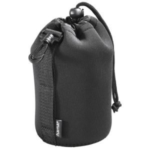 HAMA – Hama Large Neoprene Lens Pouch, 95 x 130 mm, Snap Hook, Belt Loop