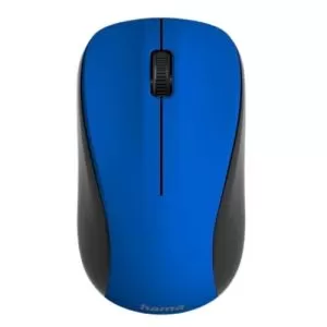 HAMA – Hama MW-300 V2 Wireless Optical Mouse, 3 Buttons, Quiet, Ambidextrous, Blue/Black