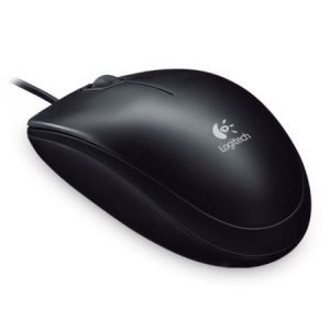 LOGITECH – Logitech B100 Wired Optical Mouse, USB, 800 DPI, Ambidextrous, Black, OEM