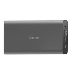 HAMA – Hama Universal PD 60W 26800mAh Powerbank, 1x USB-C, 2x USB-A, Aluminium