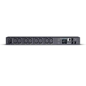 CYBERPOWER – CyberPower PDU41005 Switched Power Distribution Unit, 1U Rackmount, 1x IEC C20 Input, 8 Outlets, Real-Time Local/Remote Monitoring & Switching, LCD Display