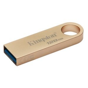 KINGSTON – Kingston 128GB DataTraveler SE9 G3 Memory Pen, USB 3.2 Gen1 Type-A, Metal Gold Casing