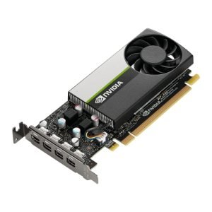 PNY T1000 Professional Graphics Card, 8GB DDR6, 896 Cores, 4 miniDP 1.4 (4 x DP adapters), Low Profile (Bracket Included), Retail | Graphics Cards