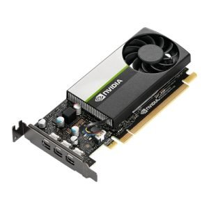 PNY – PNY NVidia T400 Professional Graphics Card, 4GB DDR6, 384 Cores, 3 miniDP 1.4 (3 x DP adapters), Low Profile (Bracket Included), Retail