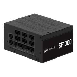 CORSAIR – Corsair 1000W SF Series SF1000 SFX PSU, Fully Modular, 80+ Platinum, Fluid Dynamic Fan, ATX 3.1, PCIe 5.1, SFX-to-ATX Bracket