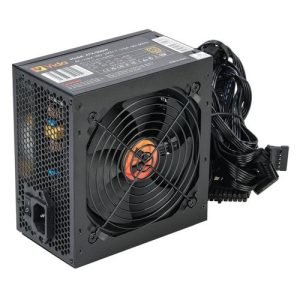 VIDA – Vida 500W ATX PSU, 80+ Bronze, Fluid Dynamic Ultra-Quiet Fan, PCIe, Flat Black Cables, Power Lead Not Included, Black