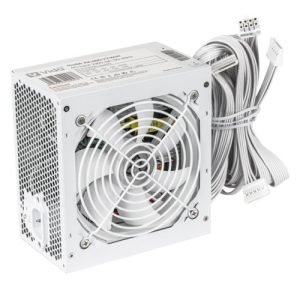 VIDA – Vida Lite 650W ATX PSU, Fluid Dynamic Ultra-Quiet Fan, PCIe, Flat White Cables, Power Lead Not Included, White