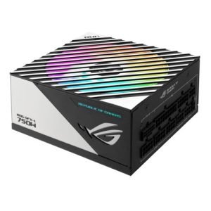 ASUS – Asus 750W ROG LOKI SFX-L Platinum PSU, Small Form Factor, Fully Modular, 80+ Platinum, PCIe 5.0, 0dB Fan Button, RGB, ATX-to- SFX Bracket