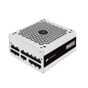 CORSAIR – Corsair 850W RM Series RM850 V2 PSU, Rifle Bearing Fan, Fully Modular, 80+ Gold, White