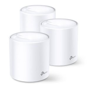 TP-LINK – TP-LINK (DECO X60) AX5400 Whole Home Mesh Wi-Fi 6 System, 3 Pack, OFDMA & MU-MIMO, WPA3 Encryption & TP-Link HomeShield