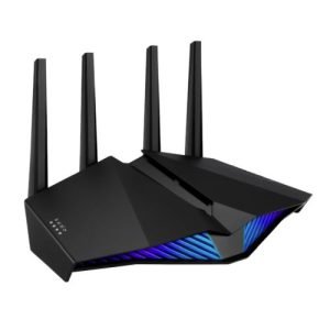 ASUS – Asus (RT-AX82U) AX5400 (574+4804Mbps) Wireless Dual Band RGB Wi-Fi 6 Router, Mobile Game Mode, 802.11ax, AiMesh, Lifetime Free Internet Security