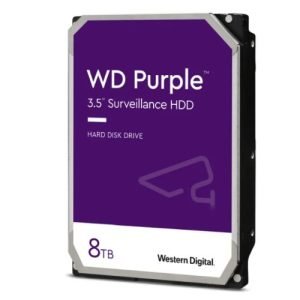 WD – WD 3.5″, 8TB, SATA3, Purple Surveillance Hard Drive, 256MB Cache, OEM