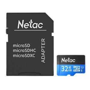 NETAC – Netac P500 32GB MicroSDHC Card with SD Adapter, UHS-I Class 10, U1, 90MB/s