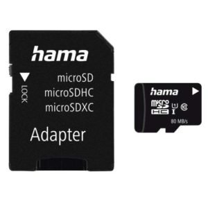 HAMA – Hama 128GB MicroSDHC Card with SD Adapter, Class 10 UHS-I, Up to 80MB/s