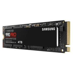 SAMSUNG – Samsung 4TB 990 PRO M.2 NVMe SSD, M.2 2280, PCIe 4.0, V-NAND, R/W 7450/6900 MB/s, 1600K/1550K IOPS