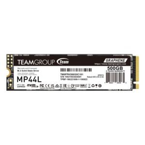 TEAM – Team 500GB MP44L M.2 NVMe Gen4 SSD, M.2 2280, PCIe4, R/W 5000/2500 MB/s, Heat Dissipating Graphene Label