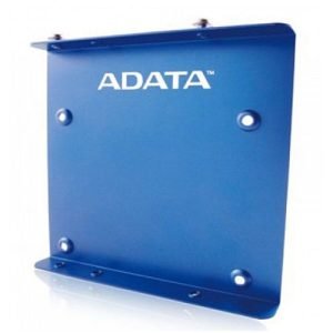 ADATA – Adata SSD Mounting Kit, Frame to Fit 2.5″ SSD or HDD into a 3.5″ Drive Bay, Blue Metal