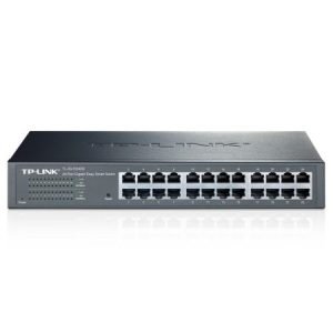 TP-LINK – TP-LINK (TL-SG1016D) 16-Port Gigabit Unmanaged  Desktop/Rackmount Switch, Steel Case