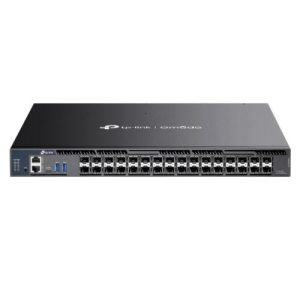 TP-LINK – TP-LINK (SX6632YF) Omada 26-Port 10G Stackable L3 Managed Aggregation Switch with 6 25G Slots, USB