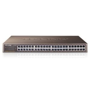 TP-LINK – TP-LINK (TL-SF1048) 48-Port 10/100 Unmanaged Rackmount Switch, Steel Case