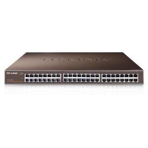 TP-LINK – TP-LINK (TL-SG1048) 48-Port Gigabit Unmanaged Rackmount Switch, Steel Case