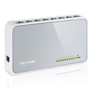 TP-LINK – TP-LINK (TL-SF1008D V12) 8-Port 10/100 Unmanaged  Desktop Switch, Plastic Case