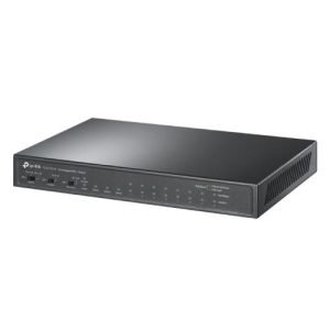 TP-LINK – TP-LINK (TL-SL1311P) 8-Port 10/100Mbps + 3-Port Gigabit Desktop Switch with 8-Port PoE+, GB SFP Port