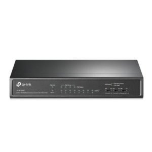 TP-LINK – TP-LINK (TL-SF1008P) 8-Port 10/100Mbps Unmanaged Desktop Switch, 4-Port PoE+, Steel Case