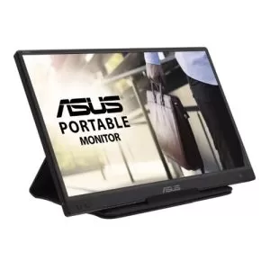 ASUS – Asus 15.6″ Portable IPS Monitor (ZenScreen MB166C), 1920 x 1080, USB-C, USB-powered, Auto-rotatable, Flicker Free, Blue Light Filter