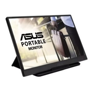 ASUS – Asus 15.6″ Portable Monitor (ZenScreen MB165B), 1366 x 768, USB 3.0, USB-powered, Slim, Auto-rotatable