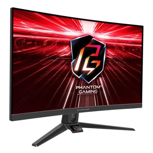 ASROCK - Asrock 27" FHD Curved Monitor (PG27F15RS1A), 1920 x 1080, 1ms, 2 HDMI, DP, 240Hz, HDR 10, Tilt/Swivel, VESA