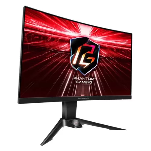 ASROCK - Asrock 27" QHD Curved Gaming Monitor (PG27Q15R2A), 2560 x 1440, 1ms, 2 HDMI, DP, 165Hz, Tilt/Swivel/Height Adjust., VESA