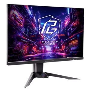 ASROCK – Asrock 27″ QHD IPS Gaming Monitor (PG27QFT2A), 2560 x 1440, 1ms, 2 HDMI, DP, 180Hz, HDR 400, Wi-Fi Antenna, VESA