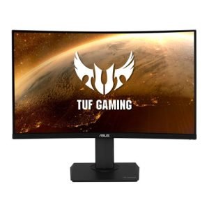 ASUS – Asus 31.5″ TUF WQHD Curved HDR Gaming Monitor (VG32VQR), 2560 x 1440, 1ms, 2 HDMI, DP, 165Hz, HDR 400, Speakers, VESA