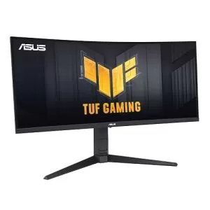 ASUS – Asus 34″ TUF Gaming UWQHD Ultra-wide Curved Monitor (VG34VQEL1A), 3440 x 1440, 1ms, 100Hz, USB, 125% sRGB, HDR-10, VESA