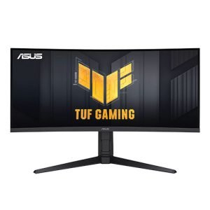 ASUS – Asus TUF Gaming 34″ WQHD Ultra-wide Curved Gaming Monitor (VG34VQL3A), 3440 x 1440, 1ms, 180Hz, 125% sRGB, DisplayHDR 400, VESA