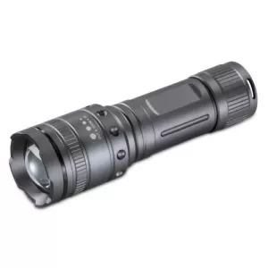 HAMA - Hama Ultra Pro 1000 Lumen LED Torch, 200m Range, Adjustable Beam Focus, Shockproof, Aluminium, Black