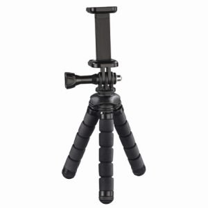 HAMA – Hama (Flex) Phone/GoPro Mini-Tripod, 14cm Max Height, 360° Bendable Legs, Adjustable Centre Column