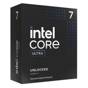 INTEL – Intel Core Ultra 7 265KF CPU, 1851, 5.5GHz Turbo, 20-Core, 125W (250W Turbo), 30MB Cache, Overclockable, Arrow Lake, No Graphics, NO HEATSINK/FAN